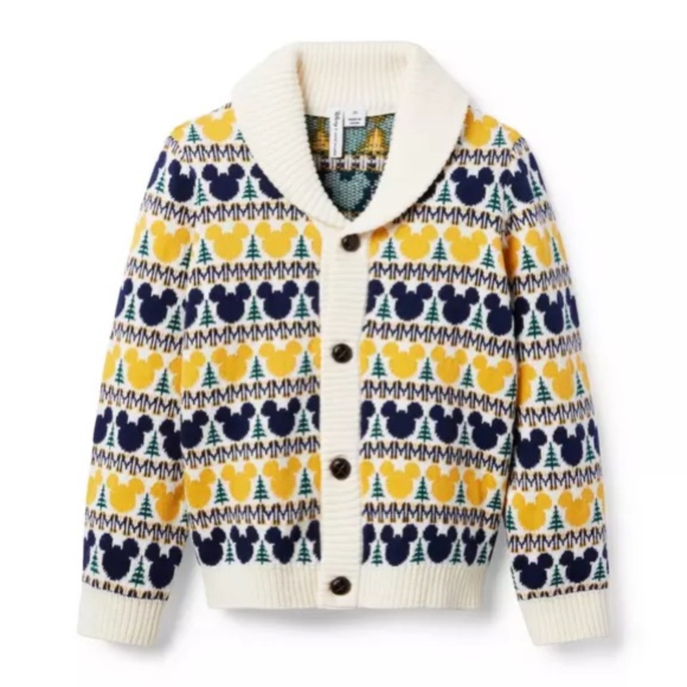 Janie and Jack DISNEY MICKEY MOUSE FAIR ISLE CARDIGAN Boys Size 2T